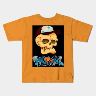 Skull Music Bkr Kids T-Shirt